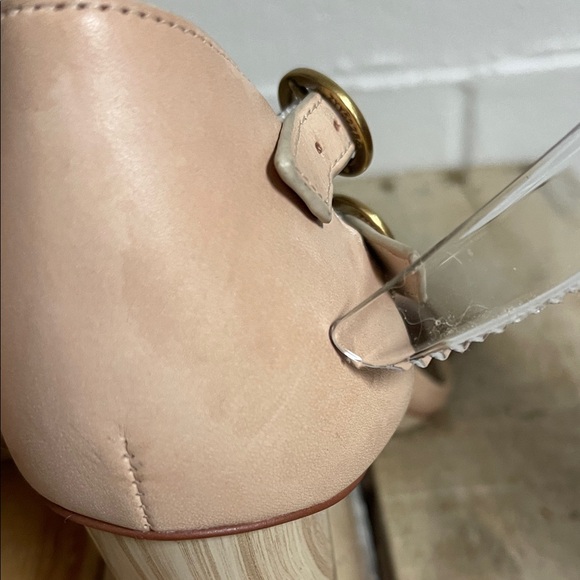 Chic Strappy Heels in Pink and Tan - Picture 9 of 14